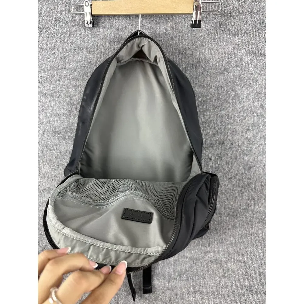 Away Daypack Minimalist Nylon Laptop Travel Backpack Black Work Office College